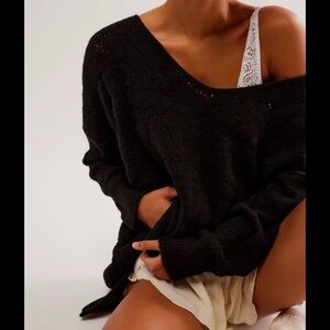 Free People Intimately C.O.Z.Y. Pointelle Pullover